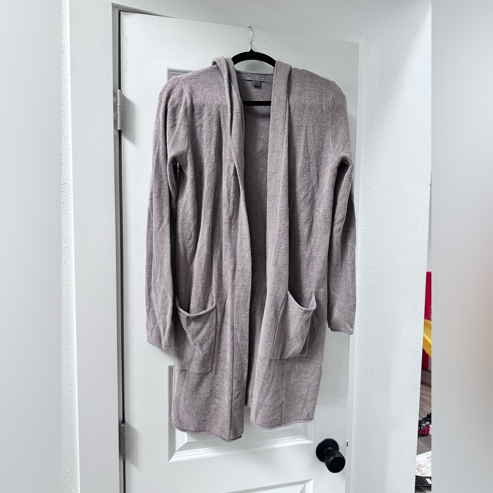 Barefoot dreams hooded cardigan
